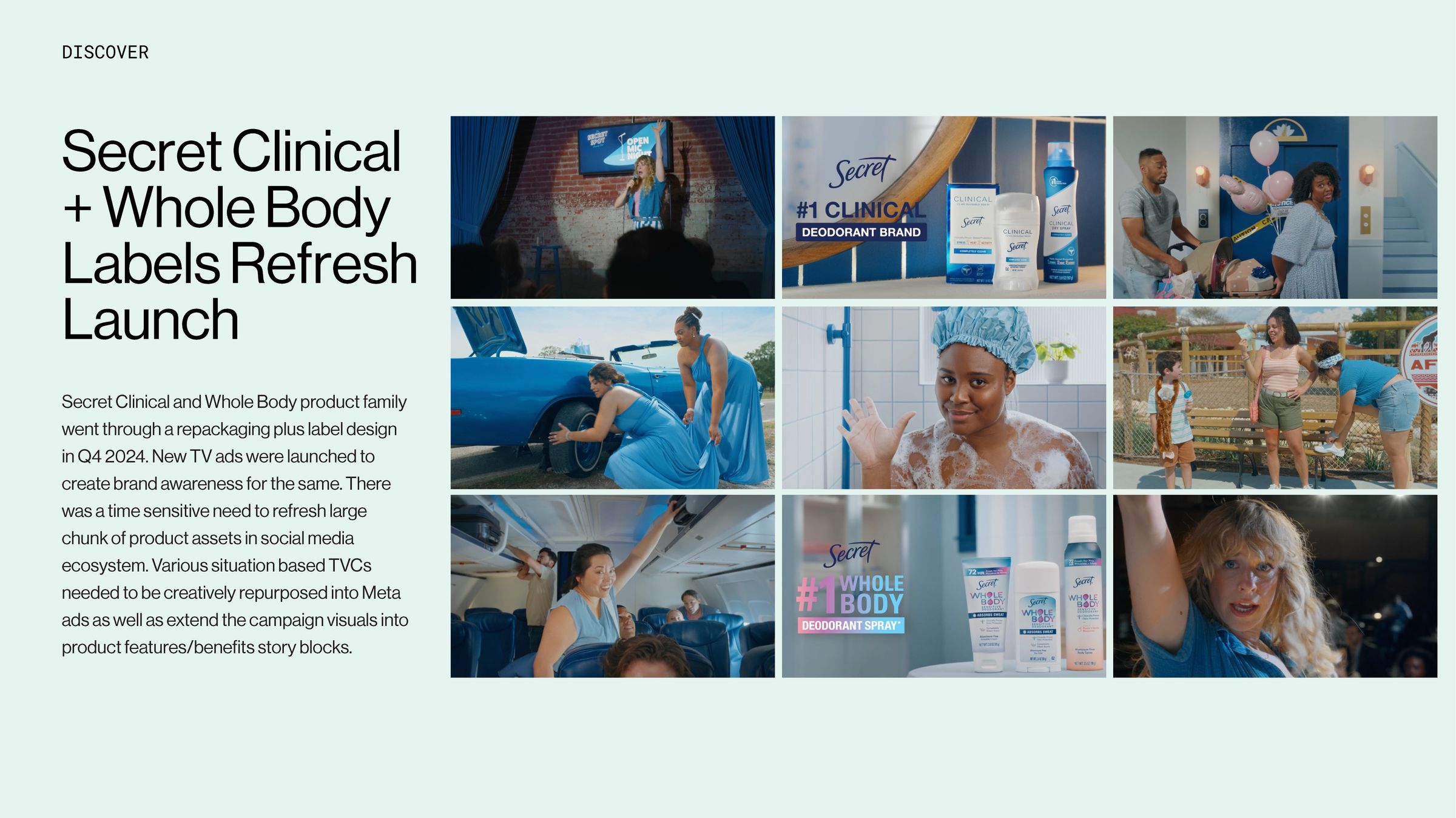 Secret Clinical + Whole Body Labels Refresh Launch