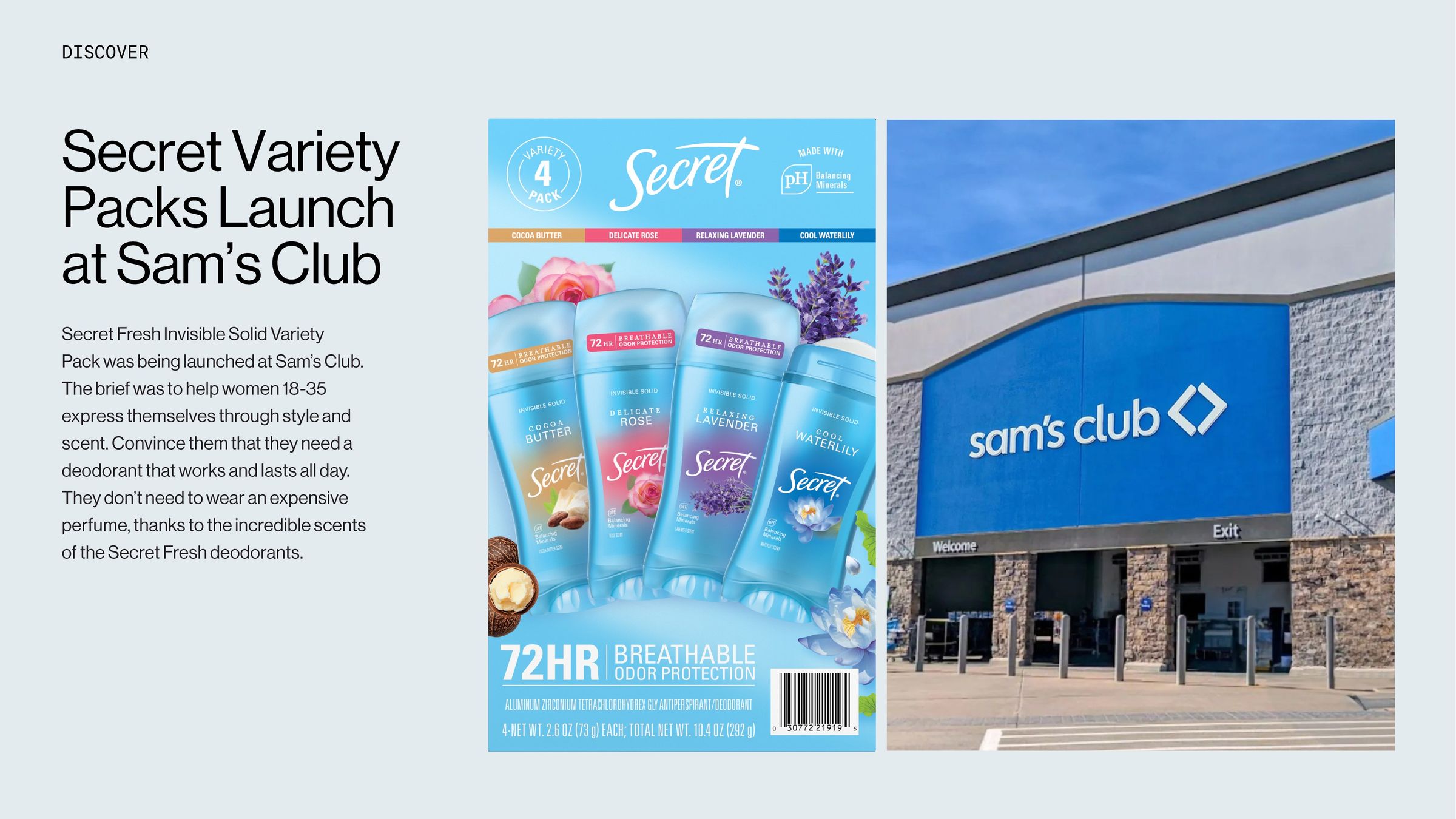 Secret Variety Packs Launch at Sam's Club