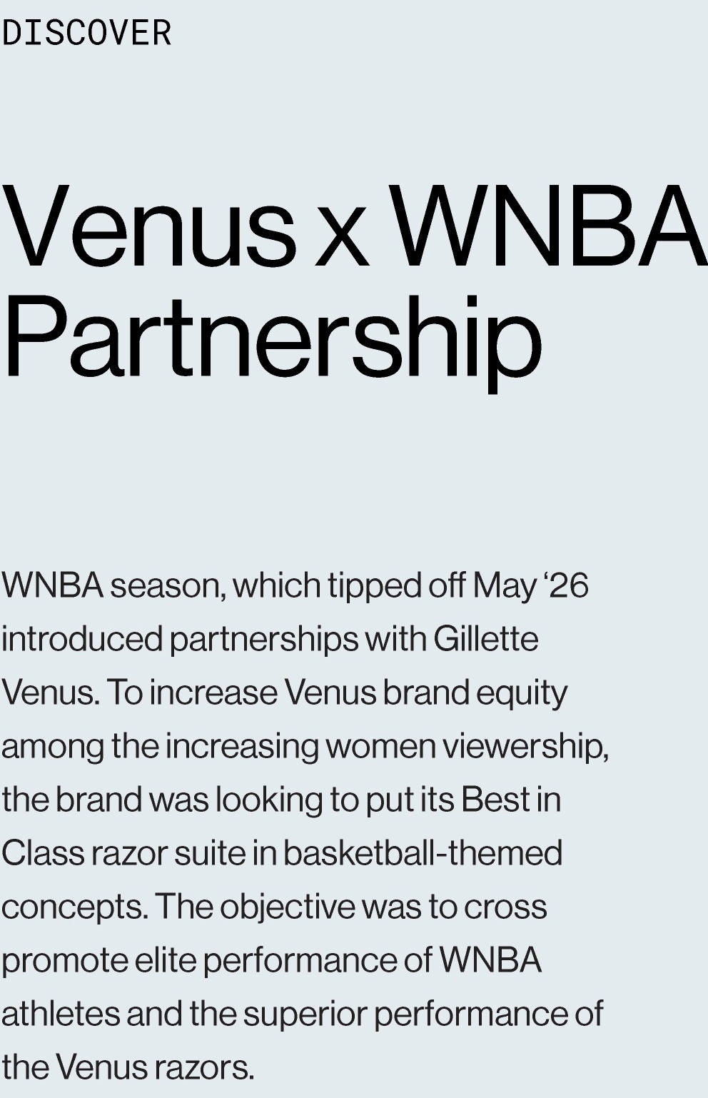 Venus x WNBA Partnership